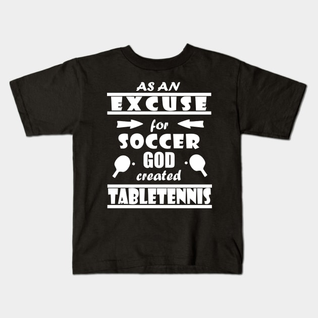 Table Tennis Forehand Backhand Table Tennis Bat Kids T-Shirt by FindYourFavouriteDesign